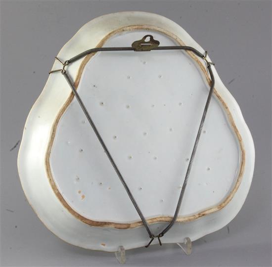 A Chinese famille rose foreign ambassadors dish, Qianlong - Jiaqing period, width 29.5cm